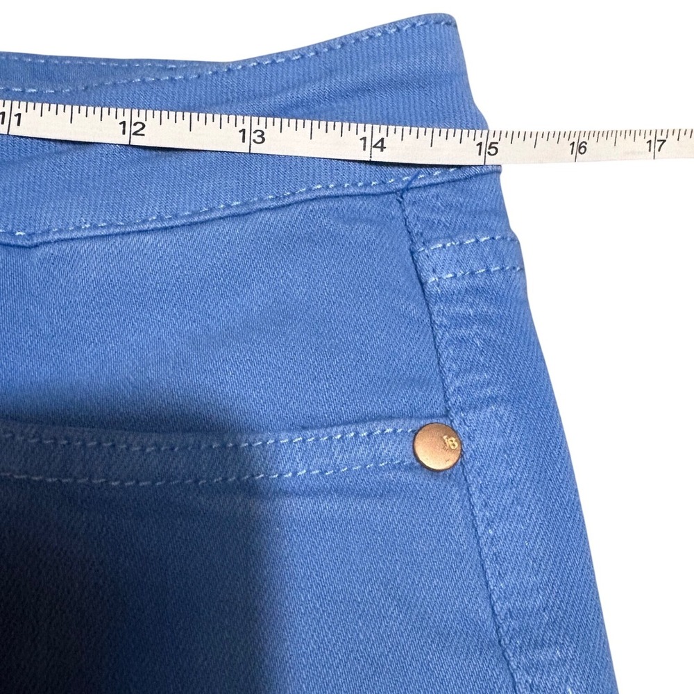 Judy Blue Wide Leg Cropped Jeans Juniors 11/30 Sky Blue EUC Raw Hem - Picture 7 of 11